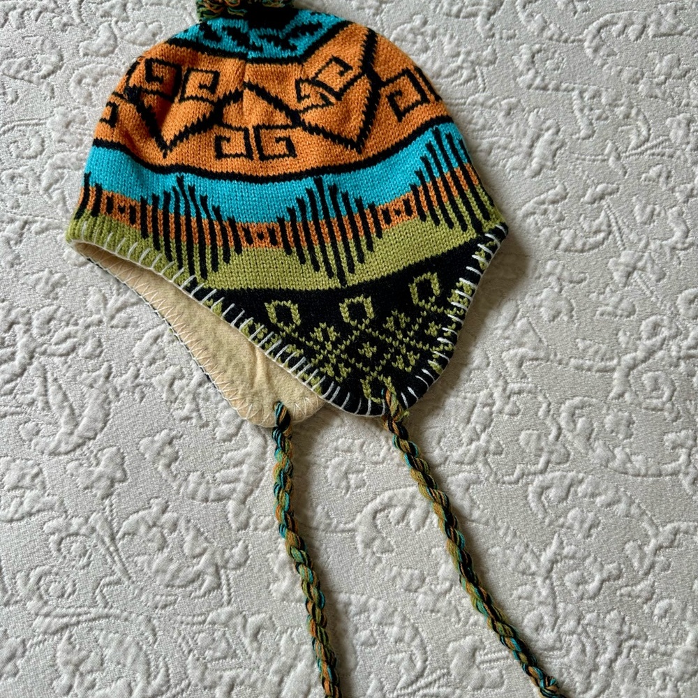 Colorful Patterned Kids Winter Hat